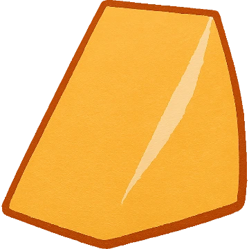 A wedge of cheddar