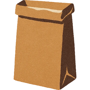 A paper grocery bag