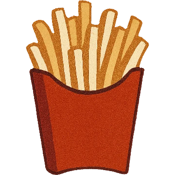 A carton of french fries